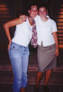 Lisa and Lauren ready for 50's Night